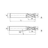 Solid carbide milling End mill General machining of non-ferrous metals NM-2E - Makotools Industrial Supply Tools for Metal Cutting